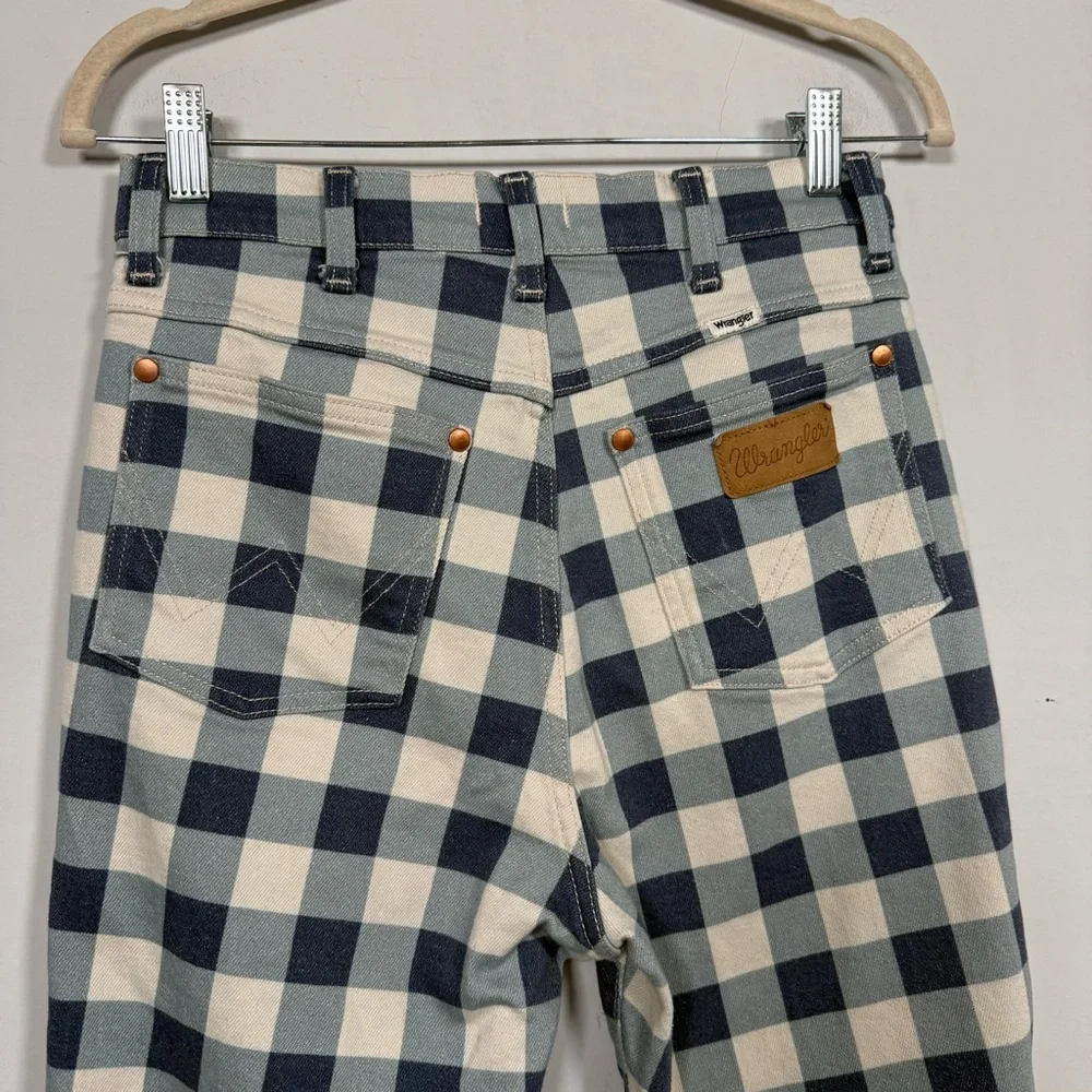Wrangler Wrock 672 Gingham Cropped Jeans, Size 29, Great Condition! - Picture 8 of 15